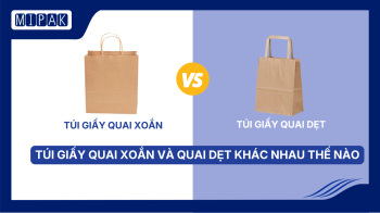 TÚI GIẤY QUAI XOẮN VÀ TÚI GIẤY QUAI DẸT KHÁC NHAU THẾ NÀO? NÊN CHỌN LOẠI NÀO?